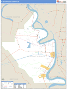 West Baton Rouge Parish (County), LA Digital Map Basic Style